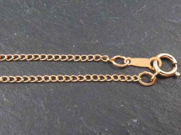 Gold Filled Curb Chain (2mm) Necklace with Spring Clasp ~ 16''