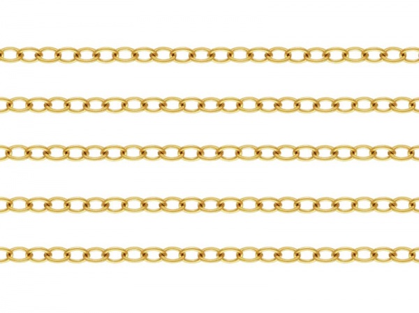 Gold Filled Flat Cable Chain 2.25mm x 1.75mm ~ by the Foot