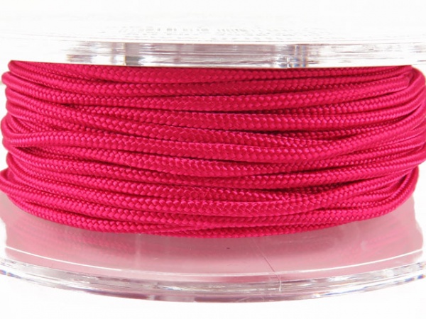 Griffin Braided Nylon Cord ~ 1.5mm ~ Cerise Pink ~ 10 metres