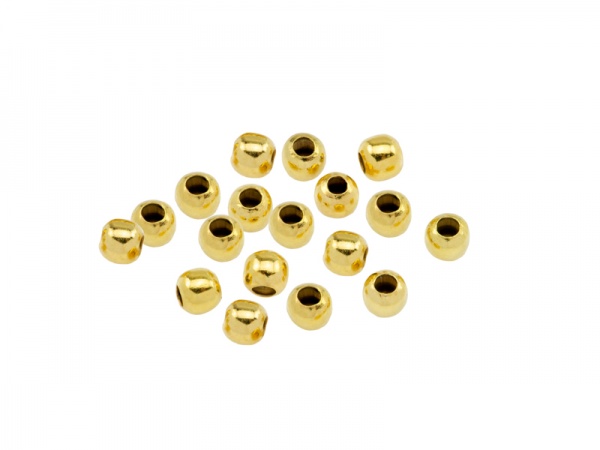 Gold Vermeil Round Bead 2.2mm ~ Pack of 10