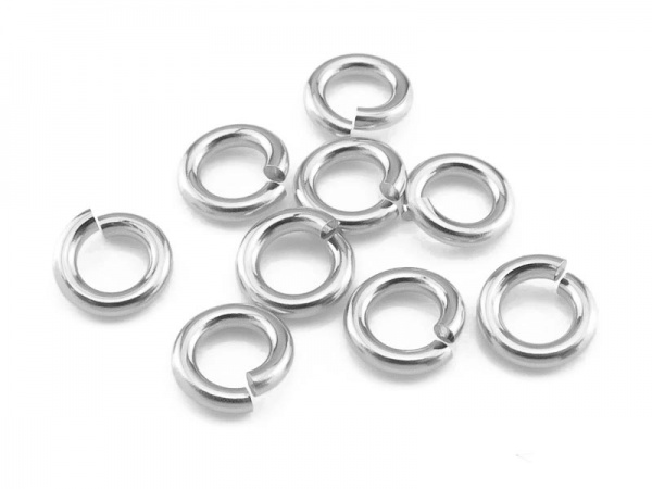 Sterling Silver Open Jump Ring 6mm ~ 16ga