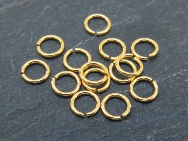 Gold Vermeil Open Jump Ring 6mm ~ 16ga