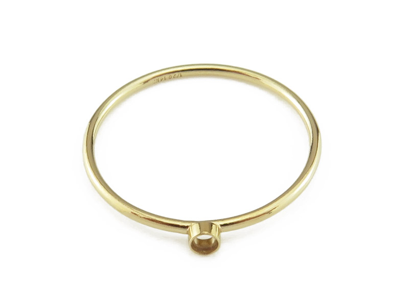 Gold Filled Bezel Ring 2mm ~ Size P