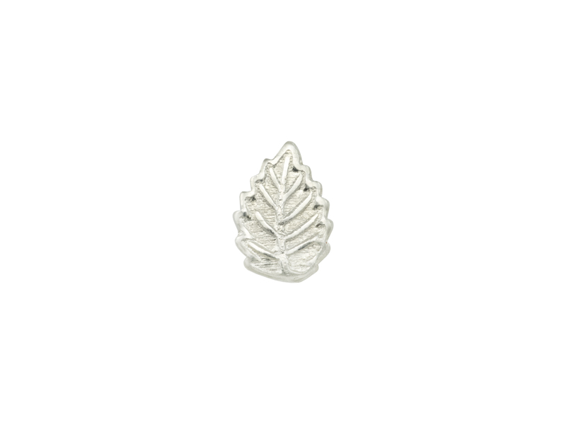 Sterling Silver Leaf Solderable Accent 7.25mm