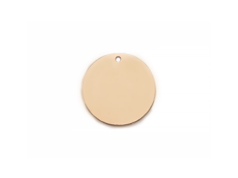 Gold Filled Round Tag 8mm