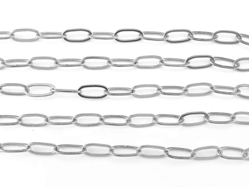 Sterling Silver Drawn Cable Chain 8.75mm ~ Offcuts