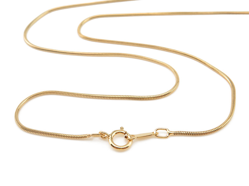 Gold Filled Snake Chain Necklace with Spring Clasp ~ 16''