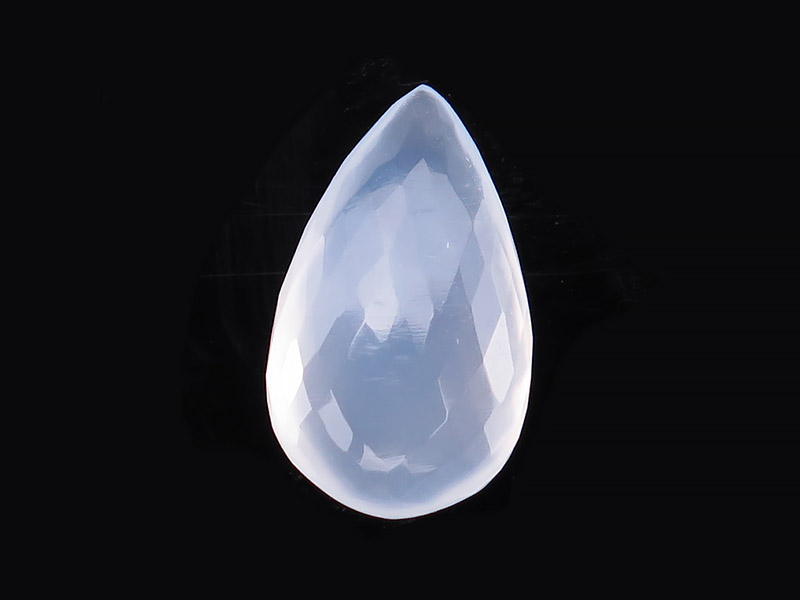 Chalcedony Faceted Pear 18mm