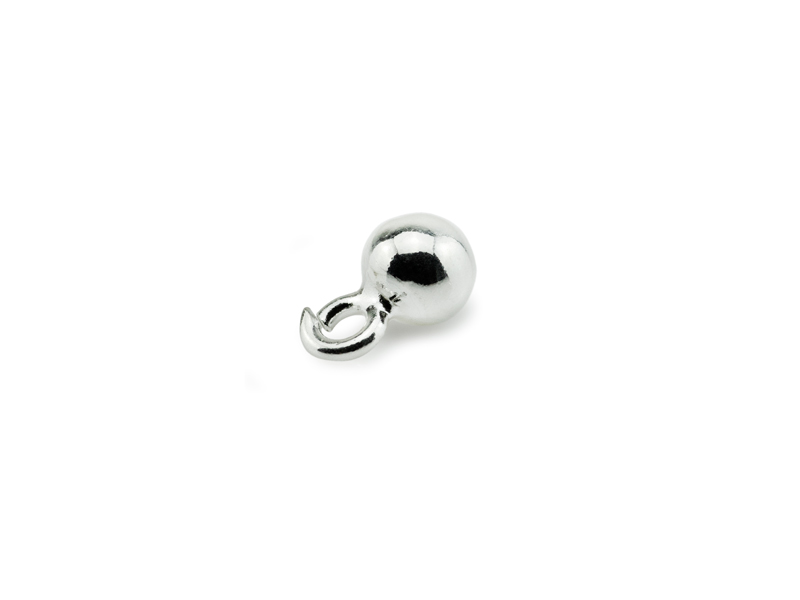 Sterling Silver Ball Charm 4mm