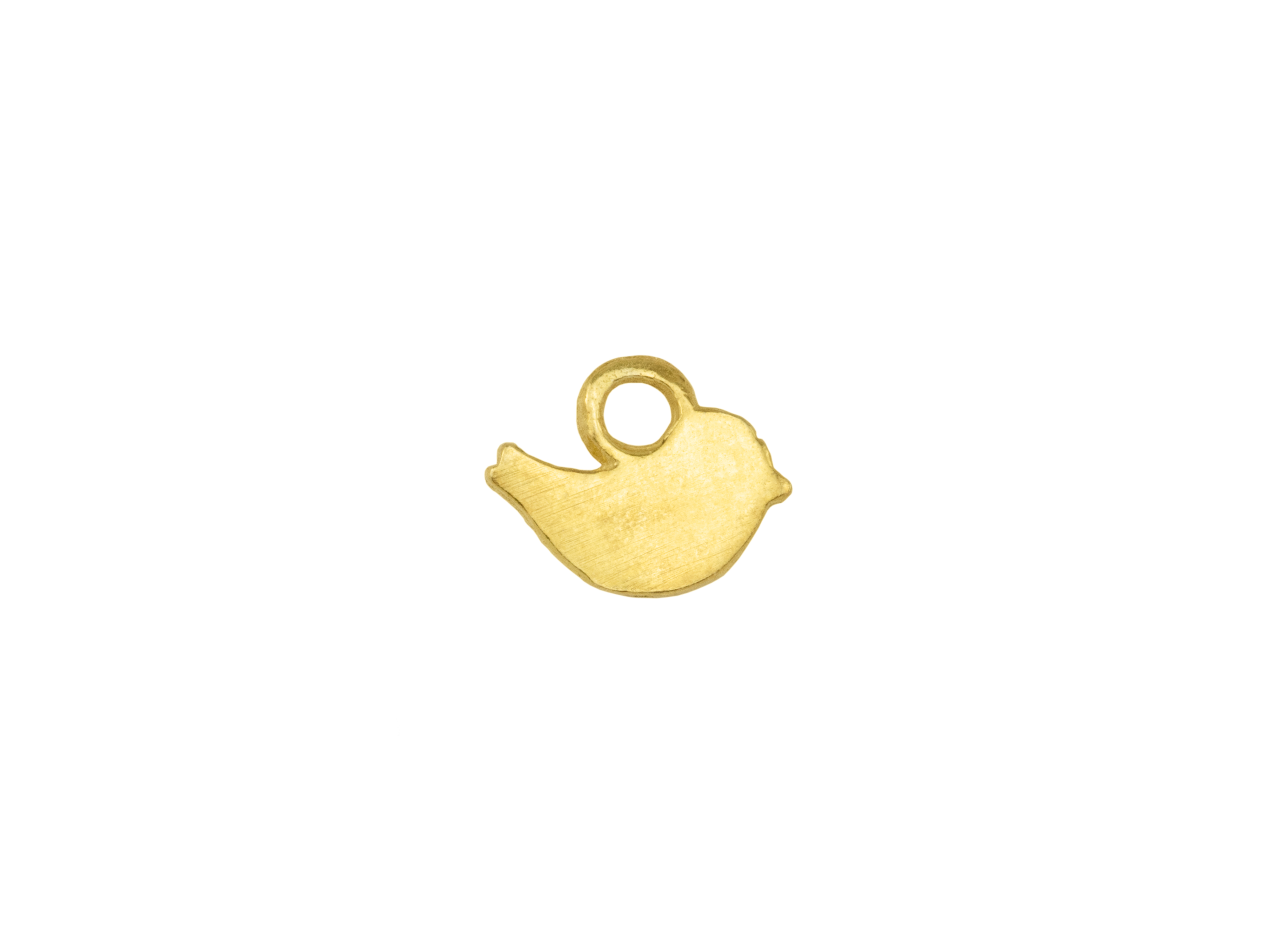 Gold Vermeil Tiny Bird Charm 5mm