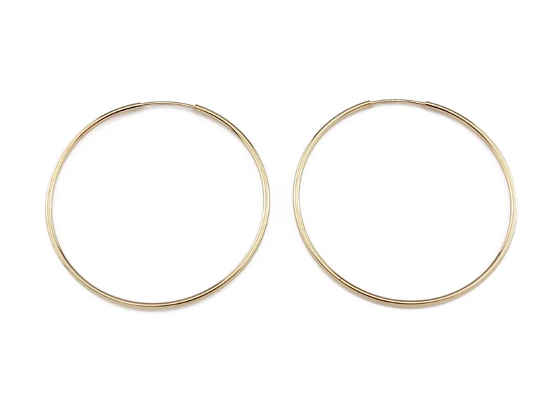 Gold Filled Earring Hoop 38mm ~ PAIR