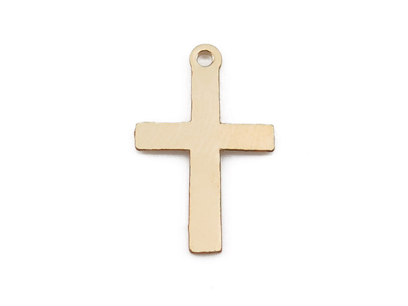 Gold Filled Cross Charm 16mm
