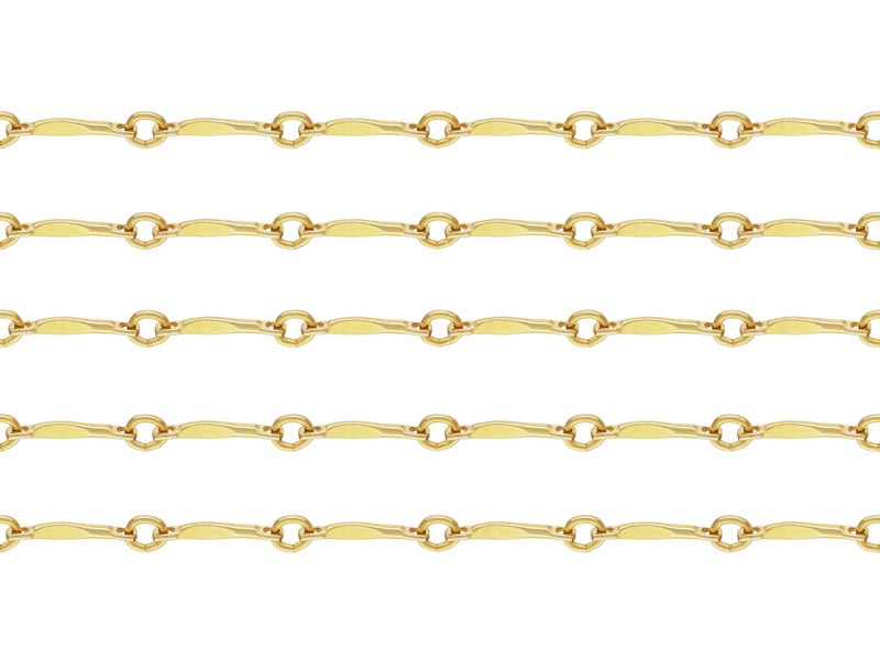 Gold Filled Twisted Bar Chain ~ Offcuts