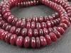 Ruby Faceted Rondelles 4.25-6.25mm ~ 8'' Strand