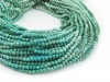 Turquoise Micro-Faceted Rondelles 2mm ~ 12.5'' Strand