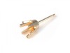 14K Gold Round Prong Earring 4mm