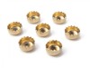 14K Gold Round Serrated Bezel Cup Setting 4mm
