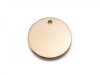Gold Filled Round Tag 11mm (Thick) ~ Optional Engraving