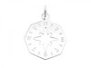 Sterling Silver 8 Sided Compass Pendant 16mm
