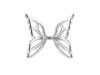 Sterling Silver Butterfly Wings Bead