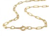 Gold Filled Drawn Cable Chain Necklace with Spring Clasp ~ 18''