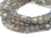 AA Labradorite Faceted Cube Beads 6mm ~ 8'' Strand