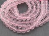 AA+ Rose Quartz Micro-Faceted Round Beads 8mm ~ 15'' Strand