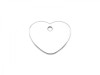Sterling Silver Heart Tag 9mm (Thick) ~ Optional Engraving