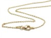 Gold Vermeil Curb Chain Necklace with Clasp 15.75''
