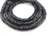 AA Black Spinel Faceted Tyre Beads 6mm ~ 16'' Strand