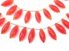 AAA Carnelian Faceted Dew Drop Briolettes 17-19mm (12)