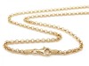 Gold Vermeil Belcher Chain (2.5mm) Necklace with Clasp 17.75''
