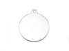 Sterling Silver Round Tag 12mm - Optional Engraving