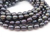 Freshwater Pearl Black Rice Beads 10-11mm ~ 16'' Strand