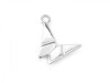 Sterling Silver Origami Butterfly Charm 12mm
