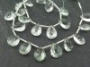 AA Green Amethyst Faceted Pear Briolettes ~ Various Sizes