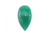 AAA Green Onyx Faceted Pear 18mm ~ Half Drilled ~ SINGLE