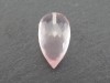 AAA Rose Quartz Faceted Pear 18mm ~ Half Drilled ~ SINGLE