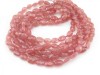 AA+ Rhodochrosite Faceted Oval Beads 6-8mm ~ 16'' Strand