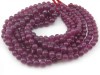 Ruby Smooth Round Beads 4.5-7mm ~ 16'' Strand