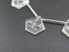 AAA Crystal Quartz Carved Fancy Cut Briolettes 15mm (5)