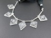AAA Crystal Quartz Carved Fancy Cut Briolettes 18mm (5)