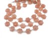 Peach Moonstone Faceted Flower Beads 10mm (14)