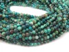 Chrysocolla Micro-Faceted Rondelles 2.5mm ~ 12.5'' Strand