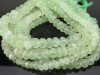 AA Prehnite Faceted Rondelles 6.5mm ~ 10'' Strand