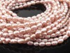 Freshwater Pearl Rose Rice Beads 4.5mm ~ 15.5'' Strand