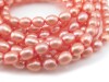 Freshwater Pearl Salmon Pink Rice Beads 7-8mm ~ 16'' Strand