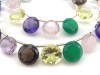 AAA Multi-Gem Round Cut Briolettes 10mm ~ 11'' Strand
