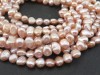 Freshwater Pearl Rose Cross Drilled Beads 7mm ~ 14'' Strand