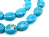 AA+ Arizona Turquoise Smooth Oval Beads 12.5-14.5mm ~ 18'' Strand